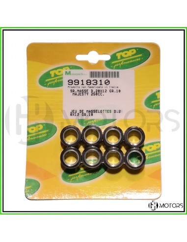 Kit 8 rulli TOP 20x12 gr. 10 motori...