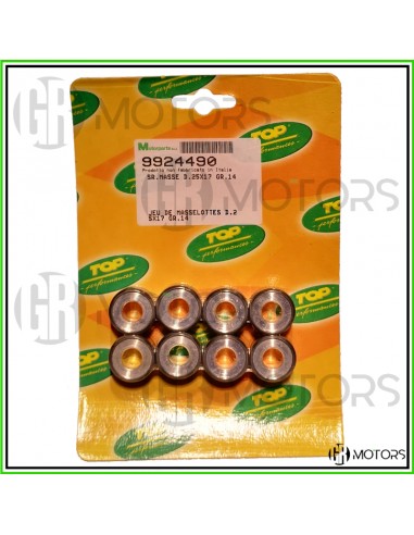 Kit 8 rulli TOP 25x17 gr 14 motori...