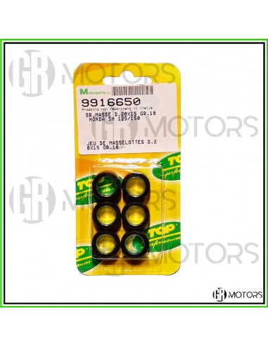 Kit 6 rulli TOP 20x15 gr. 10 Honda...