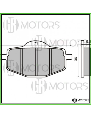 Pastiglie freno posteriore RMS...