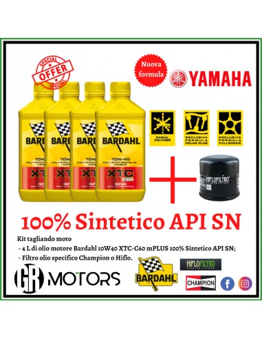 Kit tagliando Bardahl 10W40 XTC-C60...