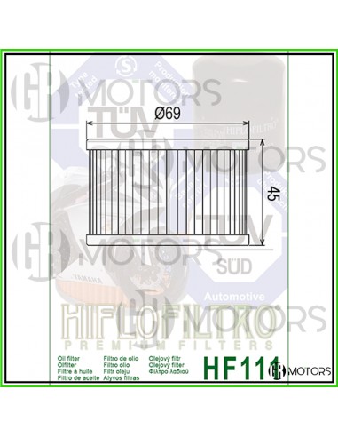 Filtro olio Hiflo HF111 Honda CB...