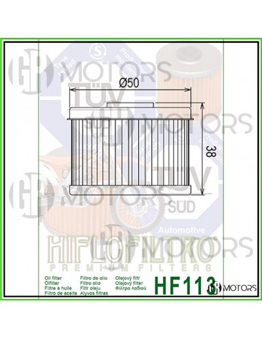 Filtro olio Hiflo HF113 Honda CRF 250...