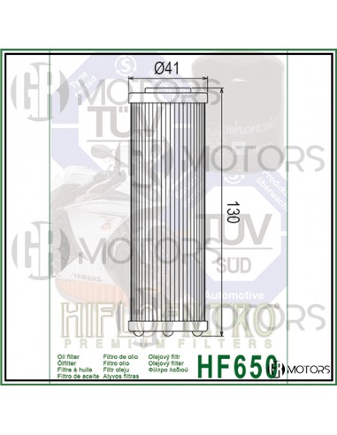 Filtro olio Hiflo HF650 per KTM...