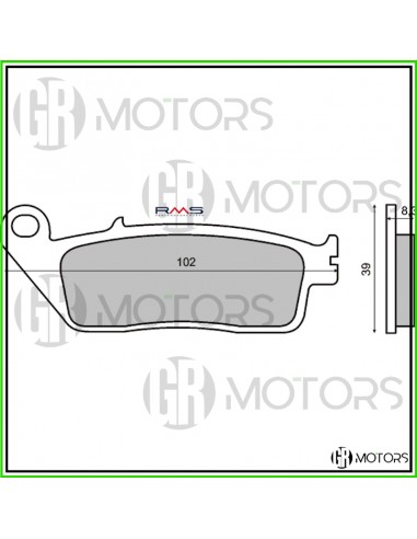 Pastiglie posteriori organiche RMS...