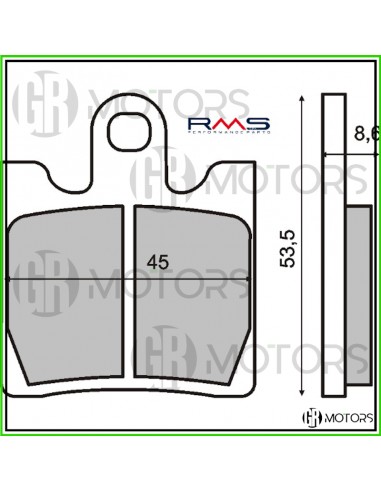 Pastiglie ant. organiche RMS Suzuki...