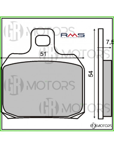 Pastiglie ant. organiche RMS Piaggio...
