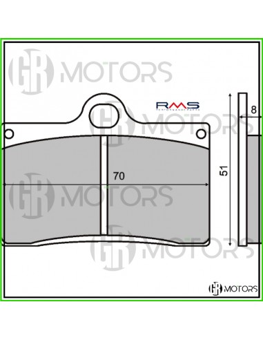 Pastiglie ant. organiche RMS Aprilia...