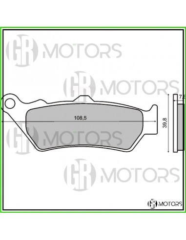 Pastiglie ant. organiche RMS BMW F650...