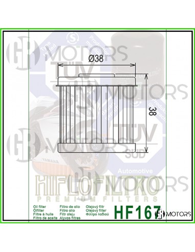Filtro olio Hiflo HF167 LML Star...