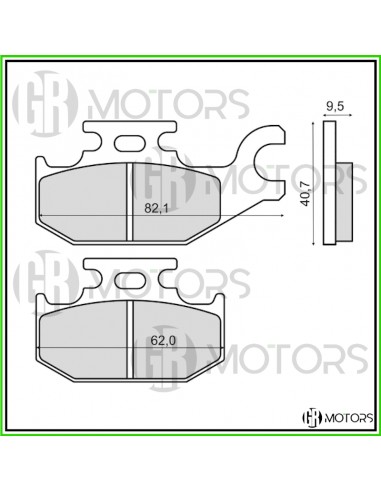 Pastiglie freno post. RMS Suzuki UX...
