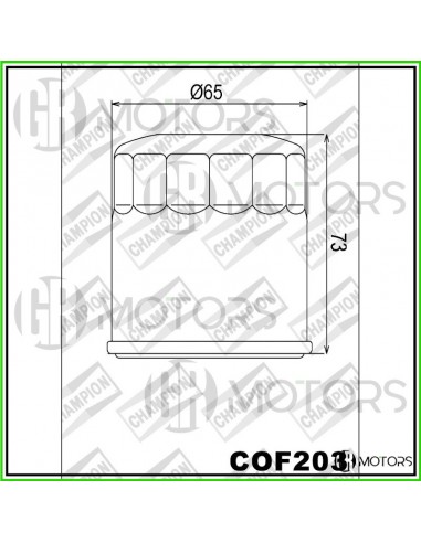 Filtro olio Champion COF203...