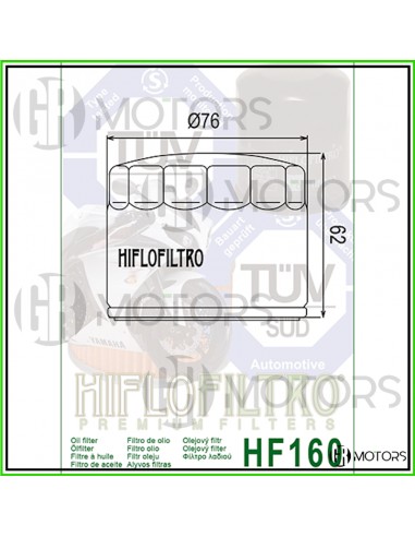 Filtro olio Hiflo BMW R1250 GS dal...