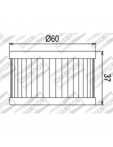 Filtro olio Champion COF037 Suzuki DR...