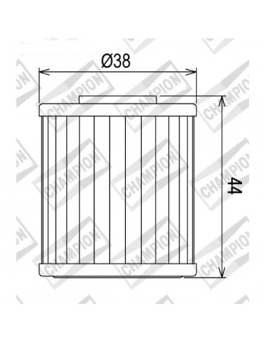 Filtro olio Champion COF107 Kawasaki...