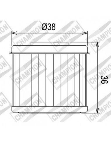 Filtro olio Champion COF016 Honda CRF...