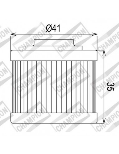 Filtro olio Champion COF086 Aprilia...
