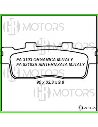 Pastiglie freno organiche Made in...