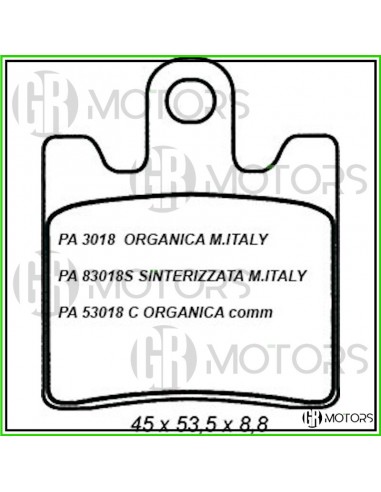 Pastiglie freno organiche Made in...