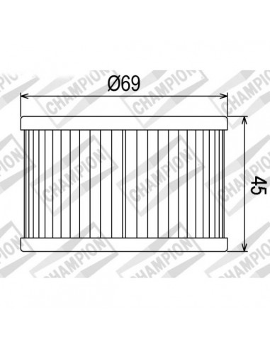 Filtro olio Champion COF011 Honda TRX...