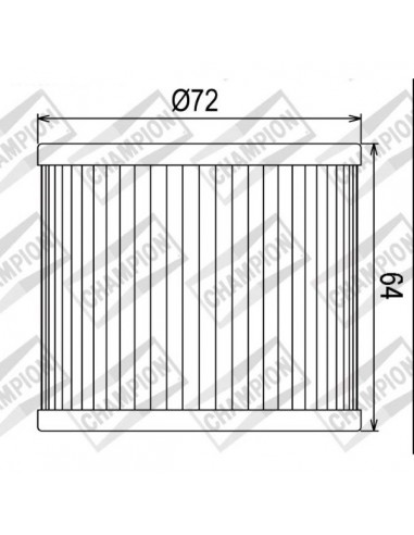 Filtro olio Champion COF033 Suzuki...