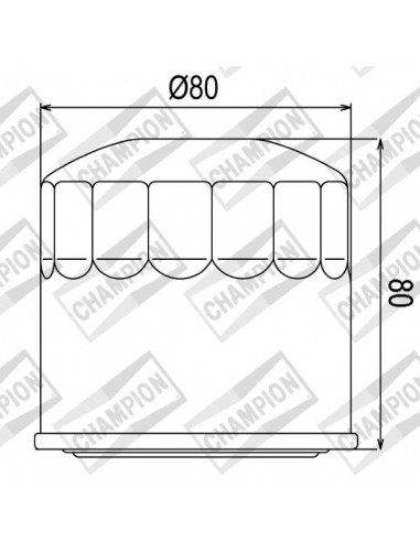 Filtro olio Champion COF102 Honda VF...