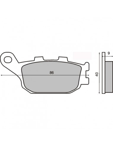 Pastiglie posteriori SINTER by RMS...
