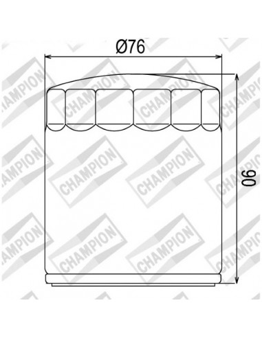 Filtro olio Champion COF451 Moto...