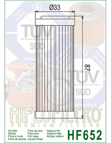 Filtro olio Hiflo Husqvarna FC 250...