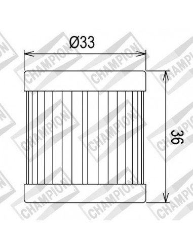 Filtro olio Champion COF081 Piaggio...