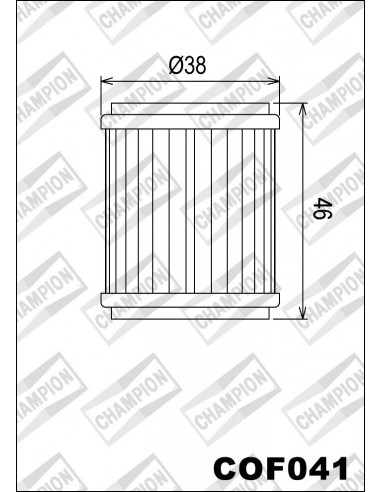 Filtro olio Champion COF041 Yamaha...