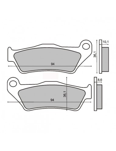 Pastiglie freno sinterizzate Sinter...
