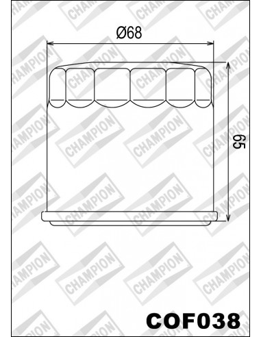 Filtro olio Champion COF038 Suzuki...