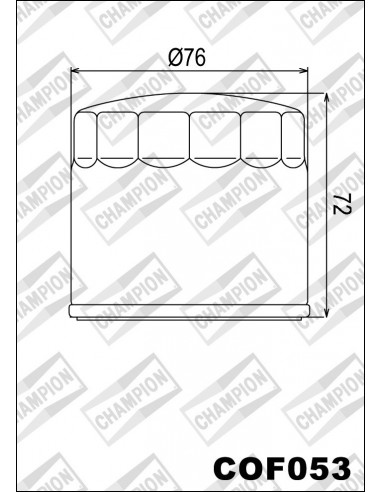 Filtro olio Champion COF053 Ducati...