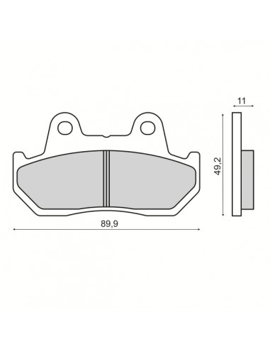 Pastiglie ant. organiche RMS Honda XL...