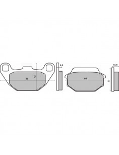 Pastiglie anteriori RMS...