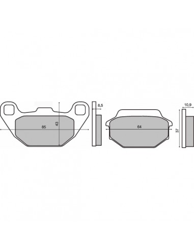 Pastiglie anteriori RMS Kymco Agility...