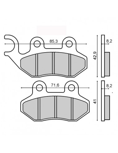 Pastiglie anteriori organiche RMS SYM...