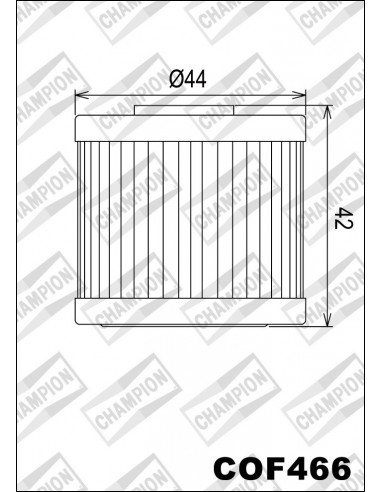 Filtro olio Champion COF466 Kymco G5...