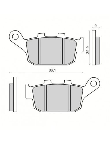 Pastiglie freno posteriore RMS Honda...