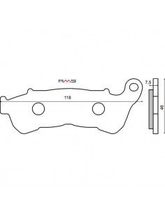 Pastiglie anteriori RMS...