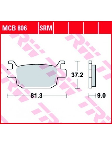 Pastiglie posteriori organiche TRW...