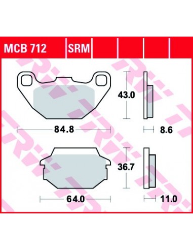Pastiglie freno anteriore organiche...